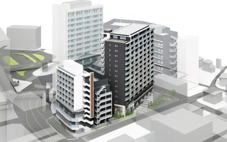 新千葉2・3地区第一種市街地再開発事業完成予想図（提供資料）